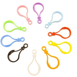 Plastic Lobster <b>Clips</b> Oval Shape Lightweight Keychain Accessories For DIY Crafts And Perler Beads 12 Colors Available - Product Image 5