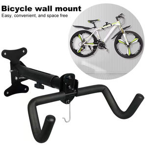 Support mural <span class=keywords><strong>pour</strong></span> vélo Support mural <span class=keywords><strong>pour</strong></span> garage Support mural horizontal pliable <span class=keywords><strong>pour</strong></span> vélo Rangement réglable <span class=keywords><strong>pour</strong></span> vélo - Product Image 4
