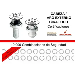 Bulloni e Dadi di Sicurezza GM Tracker 1989-2009 - 5 Pezzi! - Product Image 2