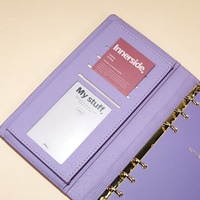 Agenda 2026 en cuir PU à trois volets du fabricant d'origine, avec pages intérieures rechargeables, impression personnalisée et reliure à anneaux