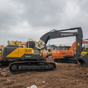 Excavatrice sur chenilles Volvo EC210 d'occasion, 21 tonnes, faible consommation de carburant, forte puissance de creusement, excavatrice de chantier - Product Image 1