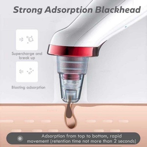 Appareil de nettoyage des pores et extracteur de points noirs avec aiguilles anti-acné, 5 têtes chaudes et froides, dispositif d'aspiration des points noirs - Product Image 2
