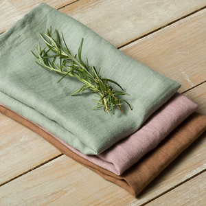 Linge de lit rideau nappe serviettes couture tissu délavé <span class=keywords><strong>au</strong></span> <span class=keywords><strong>mètre</strong></span> kaki vert rose chaises de restaurant faites <span class=keywords><strong>à</strong></span> la main 50pcs - Product Image 1