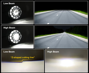 Starry 7 pouces rond feux de croisement phare LED moto blanc ambre Angle yeux DRL clignotants phares pour Jeep Wrangler - Product Image 2