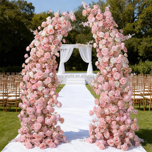 OEM装饰花卉和植物2 m婚礼活动背景人造丝花角拱用品 - Product Image 2