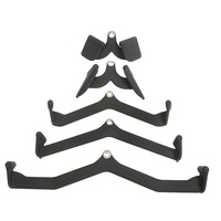 GOCHA Adjustable Lat Pulldown Bar GC-435-Baja Tahan Lama+PVC Hitam Peralatan Gym Rumah Logo Dapat Disesuaikan untuk Latihan Binaraga