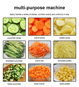 Máquina Comercial Industrial de Acero Inoxidable para Cortar, Picar y Rebanar Frutas y Verduras, Trituradora de Repollo - Product Image 6