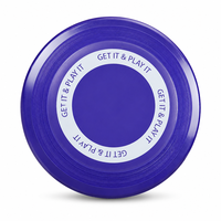 Disque volant pour chien TPE bleu, 230 mm, moderne et classique, jouet interactif pour chien, pour l'extérieur