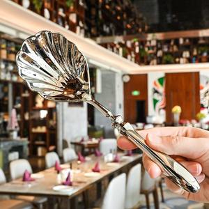 Cucharas de Servir Grandes de Acero Inoxidable 304 de Lujo para Ensaladas de Verduras, Banquetes y Buffets, para Catering - Product Image 3