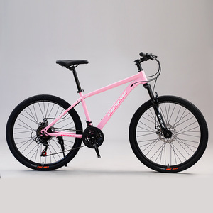 Vélos de montagne à cadre en acier au carbone antichoc à 21 vitesses de 26 <span class=keywords><strong>pouces</strong></span> avec frein à disque, vélo de montagne pour adultes Blake <span class=keywords><strong>rose</strong></span> - Product Image 4