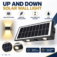 Lampe solaire extérieure étanche à LED pour cour, rue, paysage, jardin, décoration murale, lampe rechargeable, ampoules, lampes murales