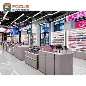 High Quality Retail Shop Glass Wall Display Unit Space Planning Cosmetic Display Cabinet - Product Image 1
