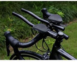 Extensions de guidon de vélo de route en alliage d'aluminium réglables, type Aero Bars, pour guidons de 25,4/26/31,8 mm, équipement de cyclisme de <span class=keywords><strong>triathlon</strong></span> - Product Image 2