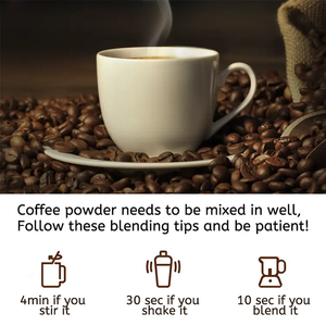 Poudre de café instantané Keto à marque privée pour adultes - Améliore l'immunité et soutient la santé digestive, dose de 5g - Product Image 3