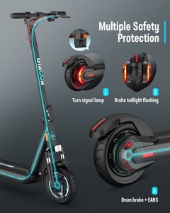 GYROOR gran oferta X8 500W de largo alcance plegable 10 pulgadas neumático gordo todoterreno eléctrico adulto Kick Scooter - Product Image 4