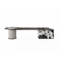 Table à thé élégante et luxueuse 2026, design moderne et élégant, table à thé haut de gamme pour la maison, le bureau, le hall d'hôtel