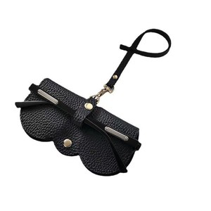 PU Leather <b>Glasses</b> Pouch – Litchi Pattern Embossed, Hanging Loop, Portable Travel Sunglasses <b>Case</b> – <b>Soft</b> Lined, Scratch-proof Fo - Product Image 6