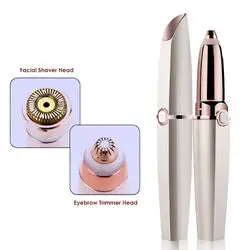 IFINE Beauty 2 1 Maquinilla <span class=keywords><strong>de</strong></span> afeitar eléctrica <span class=keywords><strong>Depiladora</strong></span> indolora para la cara Área del bikini Recortador <span class=keywords><strong>de</strong></span> <span class=keywords><strong>cejas</strong></span> eléctrico Removedor <span class=keywords><strong>de</strong></span> vello facial Hogar - Product Image 4