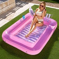 Matelas Gonflable Double en PVC Sans Phtalates, Durable, pour Piscine ou Plage – Idéal pour l'Été comme Radeau Flottant ou Transat