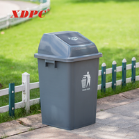 Poubelle en plastique, capacité de 60 l, corbeille avec livraison gratuite