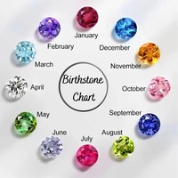 Bague en cuivre plaqué or 18 carats avec zircon incrusté, motif double cœur, taille unique, pour cadeau de dropshipping, idéale pour la pierre de naissance de janvier