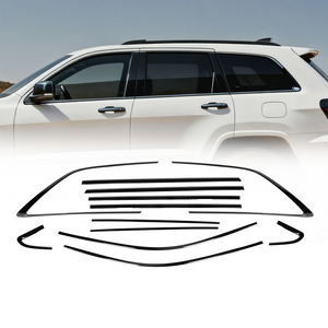Accessori Auto Personalizzati all'Ingrosso, Modanatura Decorativa Cromata Nera per Porte e Finestrini per Jeep <span class=keywords><strong>Grand</strong></span> <span class=keywords><strong>Cherokee</strong></span> <span class=keywords><strong>WK2</strong></span> 2011-2021 - Product Image 1