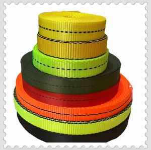 <span class=keywords><strong>Sangle</strong></span> en polyester écologique brodée sur mesure de 38 mm et 1,7 mm d'épaisseur, couleur personnalisée, par QIAO - Product Image 4