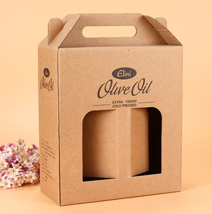 Caja de vino de cartón de papel Kraft con envío reciclado personalizado para 1 2 3 botellas de vino o cerveza para whisky - Product Image 4