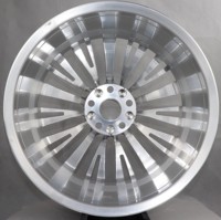 Jantes en alliage d'aluminium forgé à 5 trous, 18-22 pouces, finition argent poli, neuves, PCD ET personnalisé