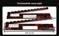 Support de Mahjong Américain Portable de Luxe en Acrylique Effet Écaille de Tortue avec Poussoir Magnétique pour les Jeux de Société