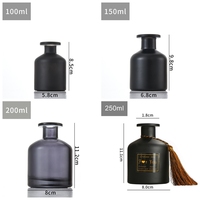 Bouteille d'arôme de diffuseur de roseau coloré rond de haute qualité pour parfums d'huiles essentielles Bougies d'emballage de désodorisant de maison vide