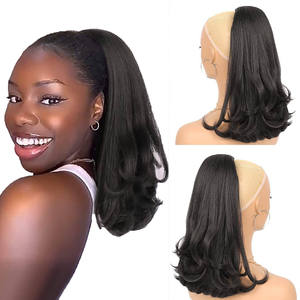 Perruque <span class=keywords><strong>africaine</strong></span> tressée <span class=keywords><strong>de</strong></span> 16 pouces <span class=keywords><strong>avec</strong></span> <span class=keywords><strong>queue</strong></span> <span class=keywords><strong>de</strong></span> <span class=keywords><strong>cheval</strong></span> à cordon, perruques pour femmes, cheveux longs bouclés <span class=keywords><strong>avec</strong></span> une <span class=keywords><strong>queue</strong></span> <span class=keywords><strong>de</strong></span> <span class=keywords><strong>cheval</strong></span> légèrement bouclée, bonne qualité, vente en gros - Product Image 3