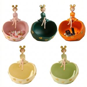 Figurine de rangement de bureau personnalisée en résine, motif fille bulle, prix d'usine, avec boîte cadeau, livraison rapide pour la vente au détail et la vente en gros - Product Image 4