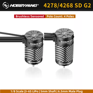 Original Hobbywing <span class=keywords><strong>EzRun</strong></span> 4268SD G2R 2500KV 4278SD G2R 2250KV Sensorgesteuerter Brushless Motor 3-4S für 1/8 RC Buggy Monster Truck - Product Image 1