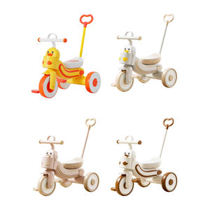 Tricycles pour enfants pour les bébés âgés de 1 à 4 ans peuvent être poussés ou montés pour la marche - Product Image 5