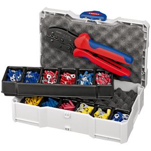 Pince à sertir KNIPEX PreciForce 97 52 36 avec bornes et embouts isolés assortis dans un coffret Systainer - Product Image 1