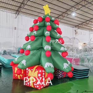 ต้นคริสต์มาสเป่าลมขนาด<span class=keywords><strong>ใหญ่</strong></span>สำหรับตกแต่งโรงแรมห้างสรรพสินค้ากลางแจ้งหรูหรา พร้อมไฟ LED สำหรับงานอีเว้นท์ - Product Image 4