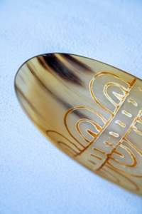 ชุดชามเสิร์ฟแตรธรรมชาติทํามือด้วยมือขัดเงาสูงคุณภาพสูงสําหรับโฮมโฮเทลและร้านอาหารจากอินเดีย - Product Image 5