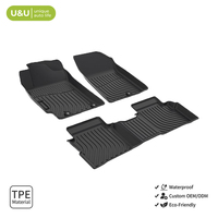 Tapis de sol de voiture 3D en TPE imperméable, toutes saisons, antidérapant, durable, écologique, inodore pour Kia Forte 2019-2024