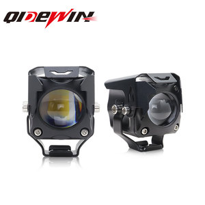Qidewin Motorcycle Spotlight 12V LED Dual Color Yellow White IP67 Waterproof External <b>Light</b> For Electric Vehicle - Product Image 1
