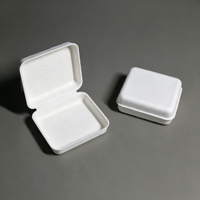 Boîte à savon en pulpe de canne à sucre 100 % biodégradable et écologique, non blanchie, en pulpe vierge, pressée à sec, personnalisable