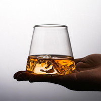 Verre à whisky en borosilicate à paroi simple de 240 ml/360 ml, personnalisable OEM - Compatible lave-vaisselle et micro-ondes