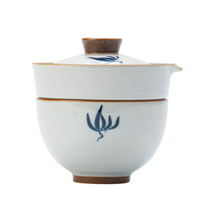 Hand-Painted Ceramic Travel <b>Tea</b> <b>Set</b> One Pot One <b>Cup</b> Traditional Chinese Style Portable Outdoor Brewing <b>Set</b> - Product Image 5