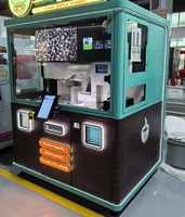 Kiosque à café robotisé Funkyplay entièrement automatique avec IA, distributeur de café robotisé, prix