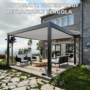 Pérgola Retráctil Automática Impermeable de Aluminio Moderno para Terraza, Balcón, Jardín, Patio, Invernaderos y Casas de Cristal - Product Image 2