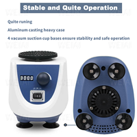 Agitateur vortex numérique variable WEIAI 100-3000 tr/min, mode continu tactile, pour vernis à ongles, encre, laboratoire, PCR, ELISA, culture cellulaire