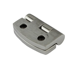 RICHWITS 316 Stainless Steel Curved Hinge 38x38mm Marine And RV Furniture <b>Door</b> Window Connection Hardware - Product Image 1