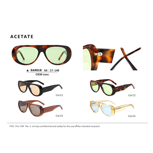 Gafas de Sol de Moda <span class=keywords><strong>para</strong></span> Hombre, de Lujo, Estilo Piloto, Acetato de Alta Calidad, Personalizadas OEM, Gafas de Sol de Moda <span class=keywords><strong>para</strong></span> Mujer - Product Image 6