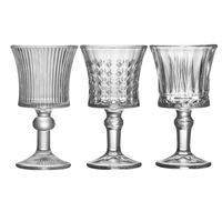 Verres à whisky JH Mini à longue tige, motifs gaufrés variés, personnalisables, petite taille, style Old Fashioned, collection 2026