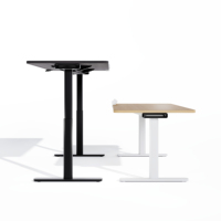 Bureau de travail ergonomique à hauteur réglable, facile à assembler, pour le bureau